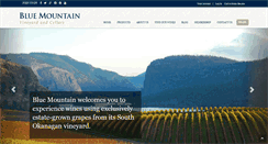 Desktop Screenshot of bluemountainwinery.com